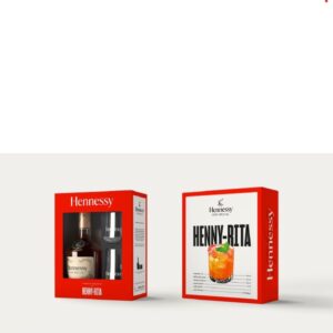 Koniak Hennessy VS EOY Golden Gift Box 0,7l + 2 szklanki