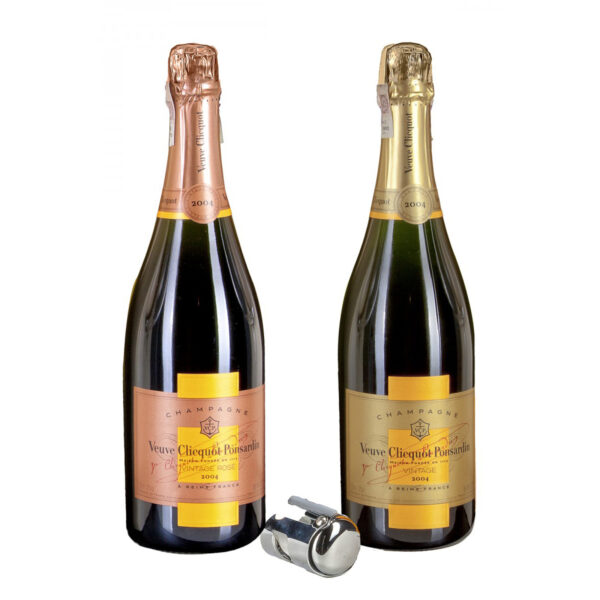 Zestaw prezentowy szampany Veuve Clicquot 4 w autorskiej skrzyni drewnianej