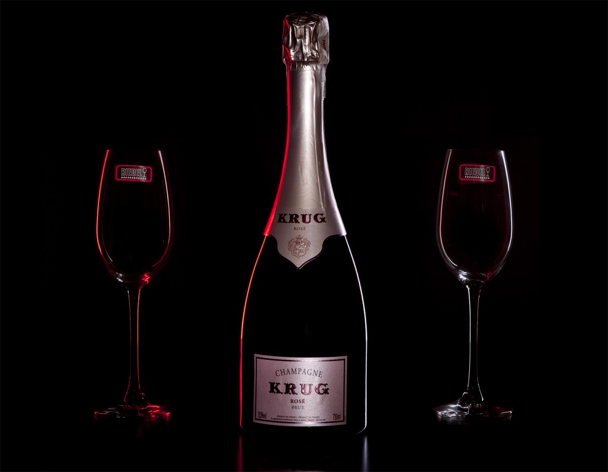 Zestaw prezentowy luksusowy - szampan Krug Rosé
