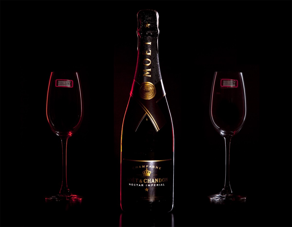 Zestaw prezentowy luksusowy - szampan Moët & Chandon Nectar Impérial