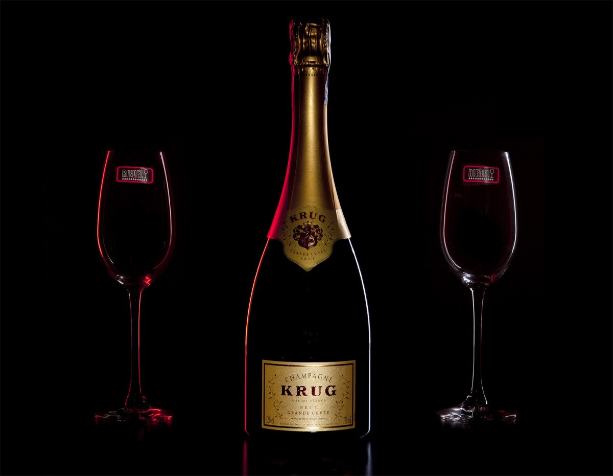 Zestaw prezentowy luksusowy - szampan Krug Grande Cuvée