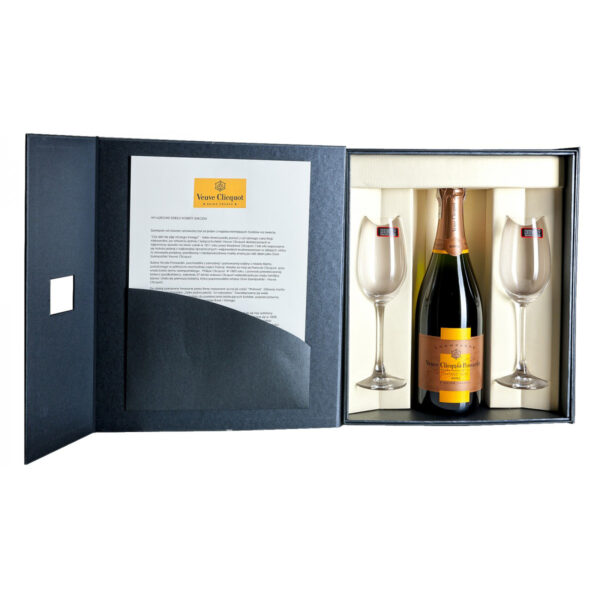 Zestaw prezentowy luksusowy - szampan Veuve Clicquot Vintage Rosé 2012