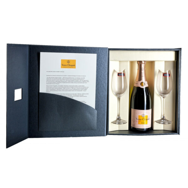 Zestaw prezentowy luksusowy - szampan Veuve Clicquot Rosé