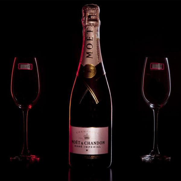 Zestaw prezentowy luksusowy - szampan Moët & Chandon Rosé Impérial