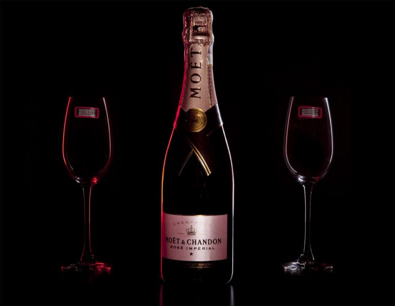 Zestaw prezentowy luksusowy - szampan Moët & Chandon Rosé Impérial