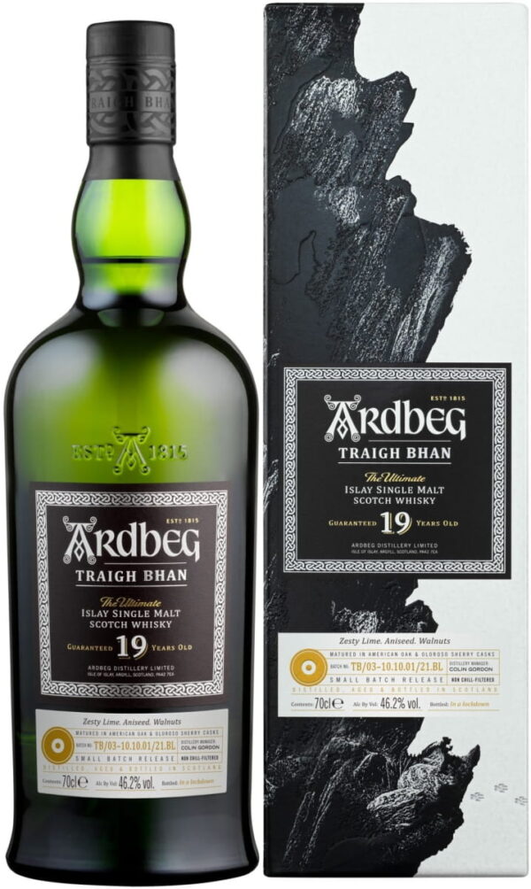 Whisky Ardbeg Single Malt 19 YO Traigh Bhan Batch No.3 46,2% w kartoniku 0,7l EDYCJA LIMITOWANA!